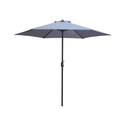 GREY PARASOL 2.7M WITH CRANK