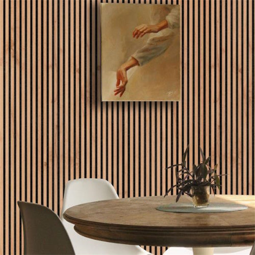 Acoustic Wall Panel - Rustic Oak 2.4m X 605mm
