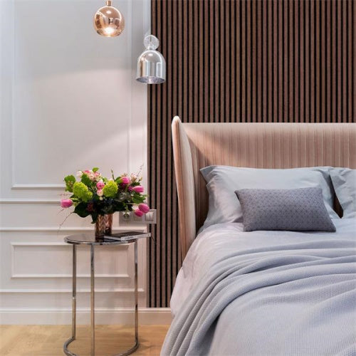 Acoustic Wall Panel - Walnut 2.4m X 605mm