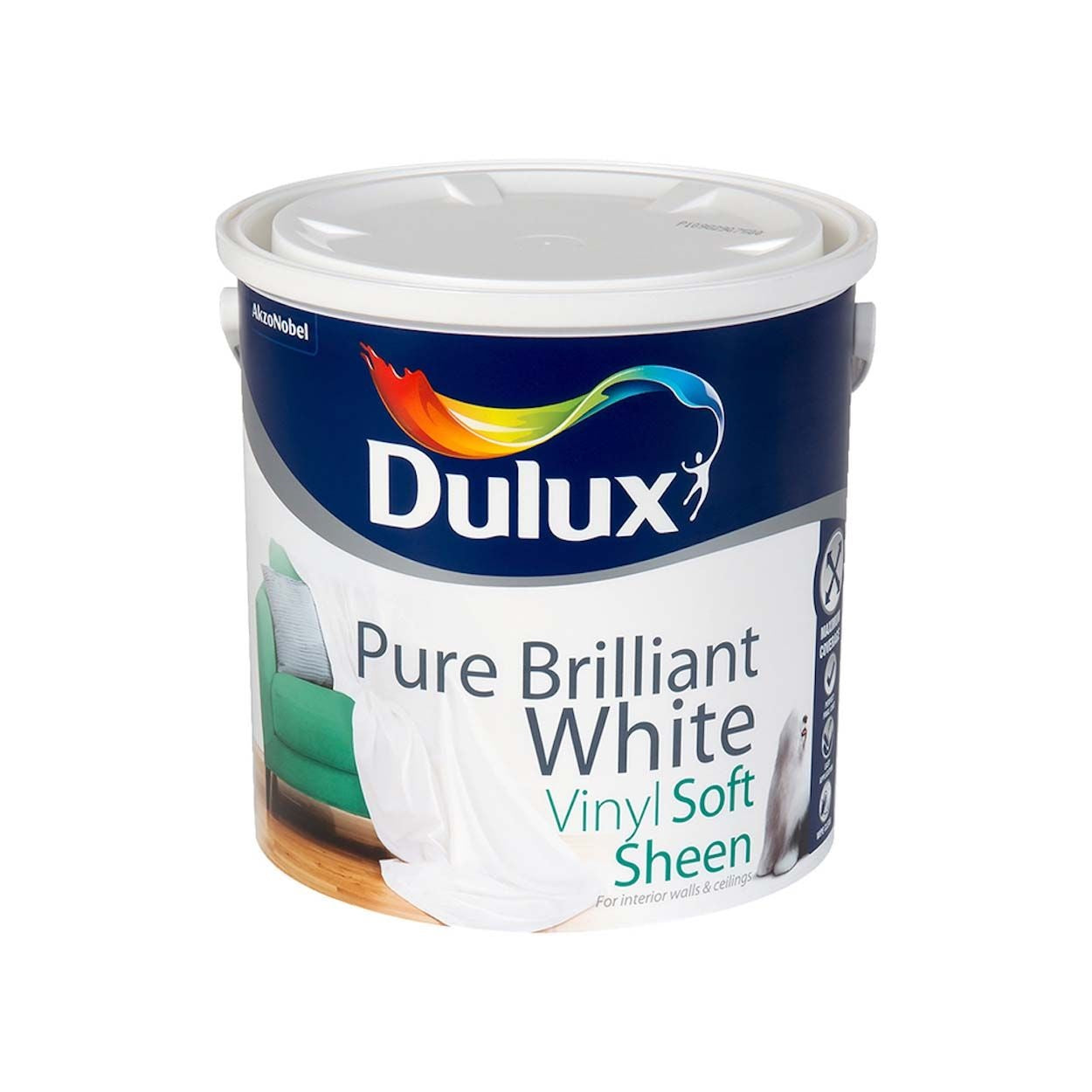 DULUX VINYL SOFT SHEEN - PURE BRILLIANT WHITE