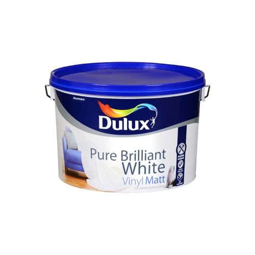 DULUX VINYL MATT PURE BRILLIANT WHITE 10L