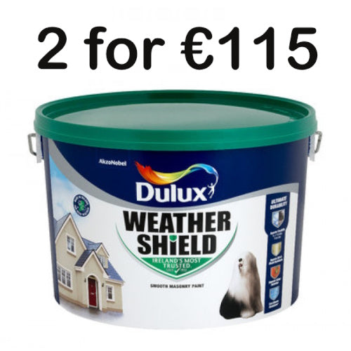 DULUX WEATHERSHIELD SMOOTH MASONRY WHITE - 10L