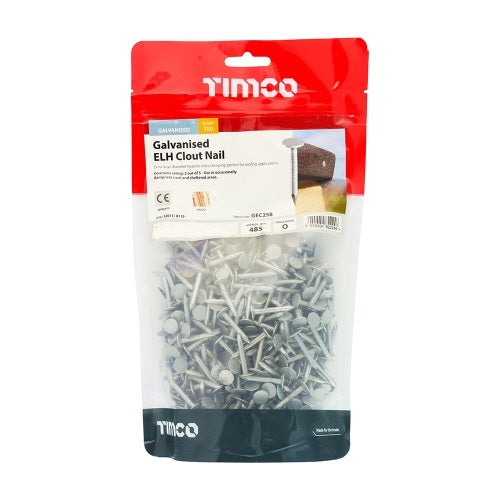 Large Head Clout Nails - 20mm Galvanised