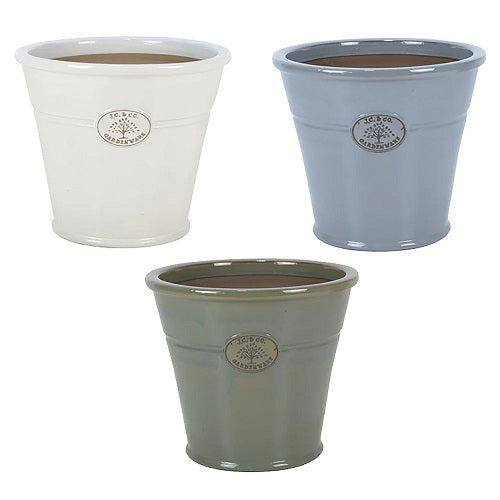 GLAZED CONE FLOWER POTS