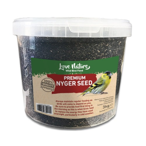 NYGER WILD BIRD SEED 3KG BUCKET