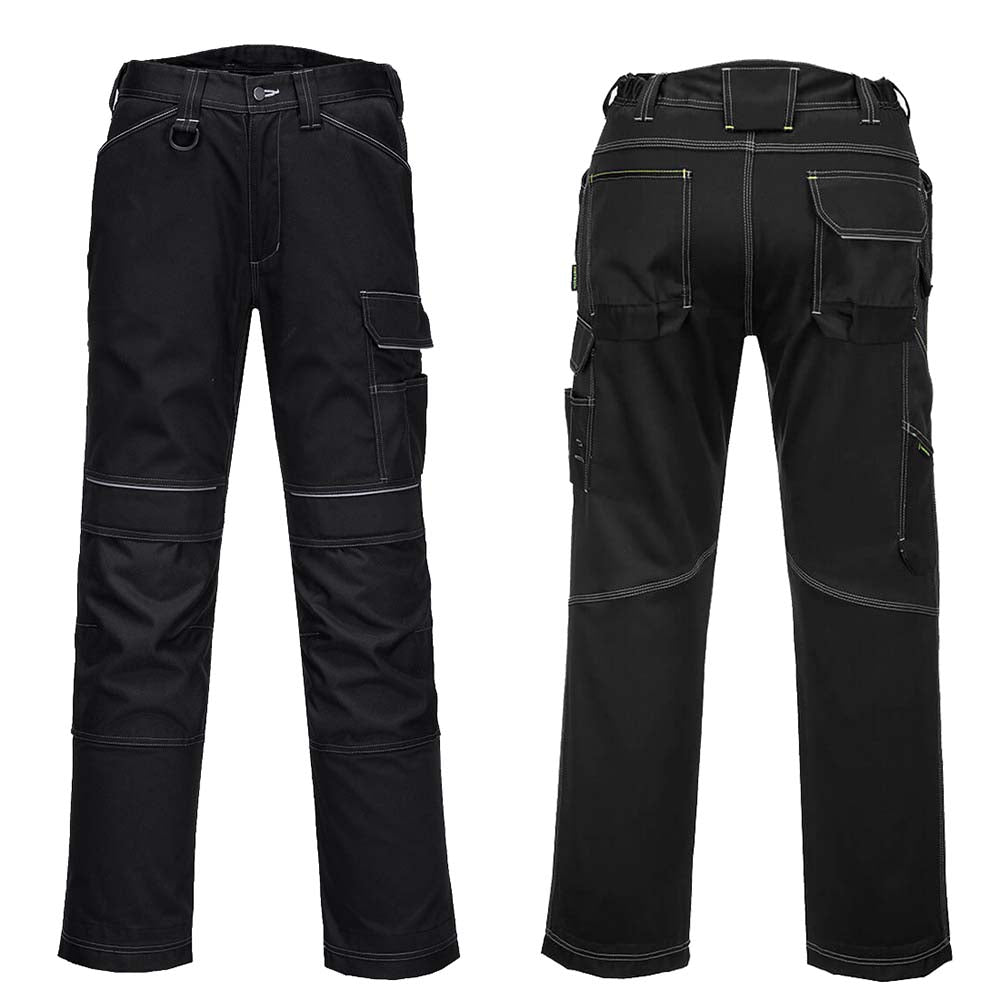 PORTWEST T601 WORK TROUSERS BLACK