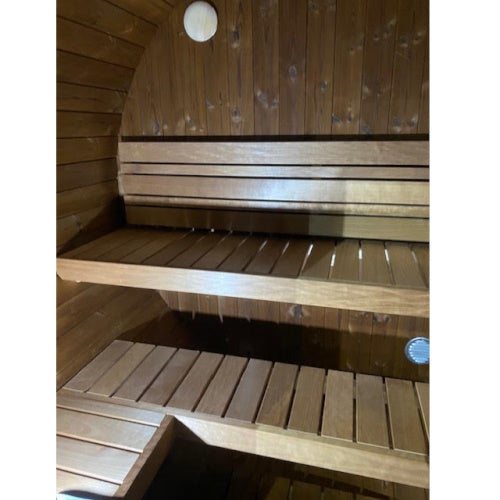 1.6m Thermowood Sauna Glass Front