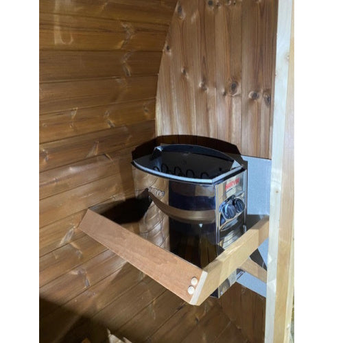 1.6m Thermowood Sauna Glass Front