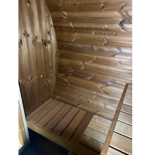 1.6m Thermowood Sauna Glass Front