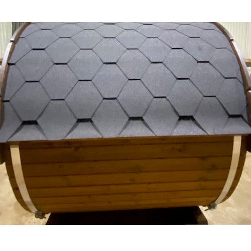 1.6m Thermowood Sauna Glass Front