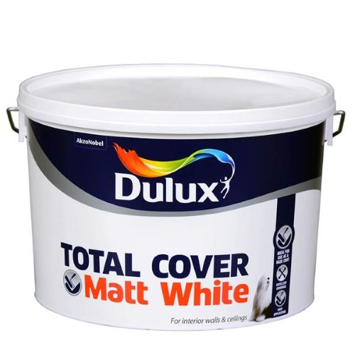 DULUX TOTAL COVER MATT - 10L WHITE