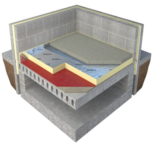Polyiso Floor Insulation 2400x1200x100mm