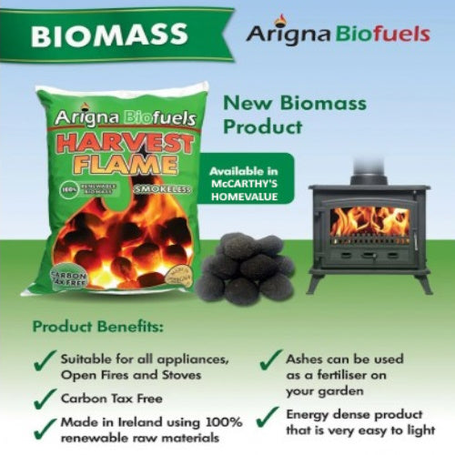 10KG HARVEST FLAME BIOMASS FUEL