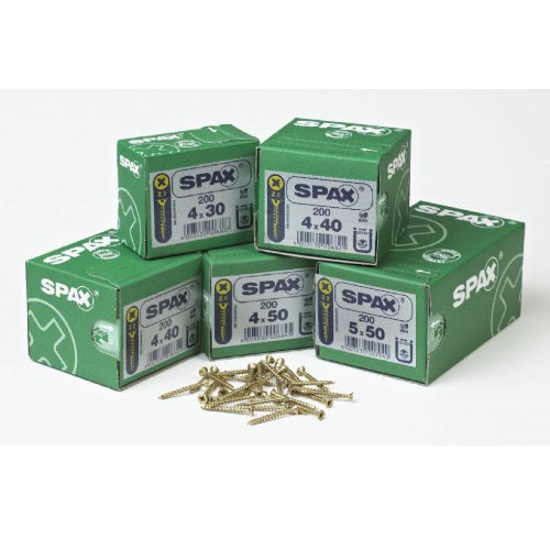 SPAX UNIVERSAL YELLOX WOOD SCREWS