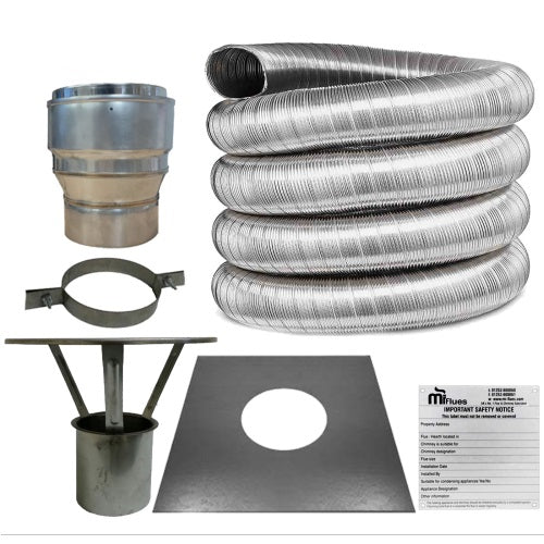 5" / 125MM 6MTR FLEXI FLUE KIT