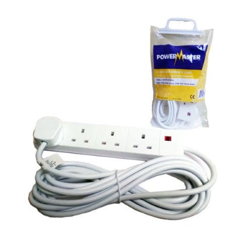 4 WAY EXTENSION LEAD 5MTR