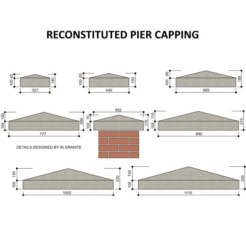 RECONSTITUTED GRANITE PIER CAPPING