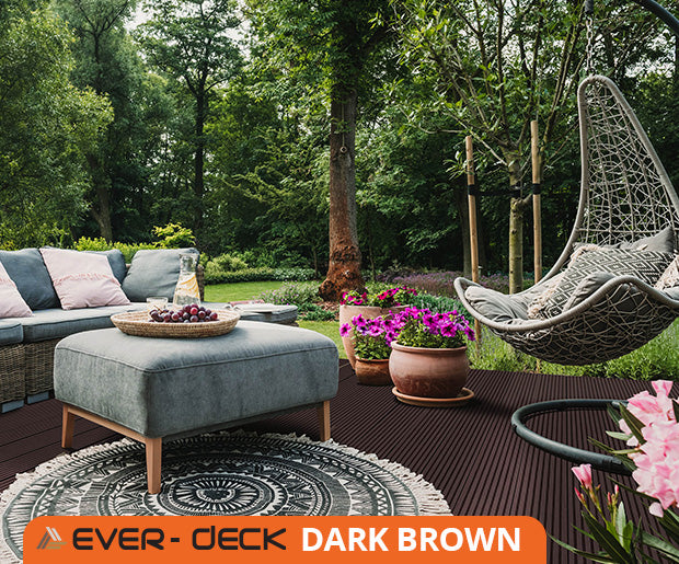 TERANNA EVER-DECK COMPOSITE DECKING - DARK BROWN - 3.6m