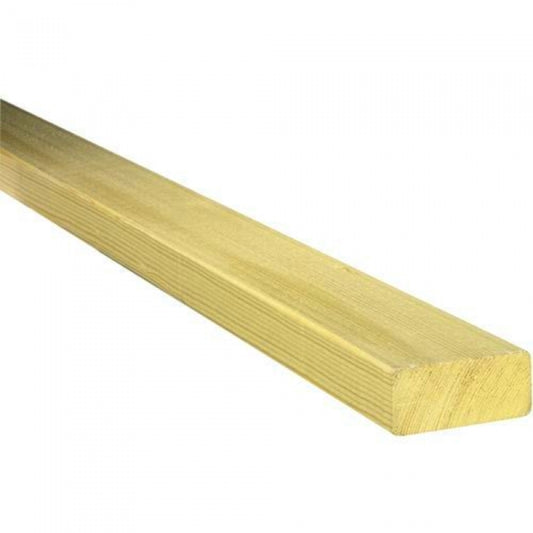 4x1.5" P.Treated D-Rail 4.8mt