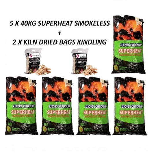 5 SUPERHEAT & 2 KINDLING