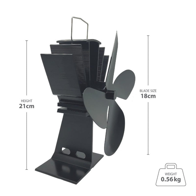 DeVielle 4 Blade Stove Fan