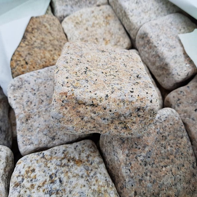 Golden Granite Tumbled Cube