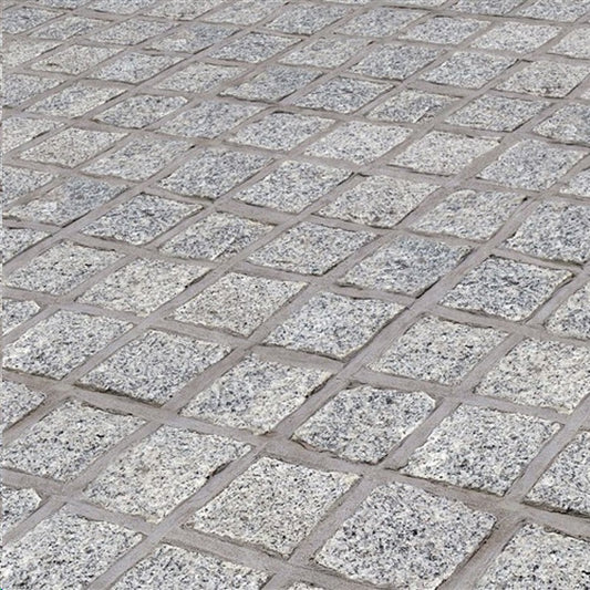 Silver Granite Tumbled Cube