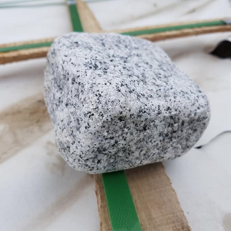 Silver Granite Tumbled Cube