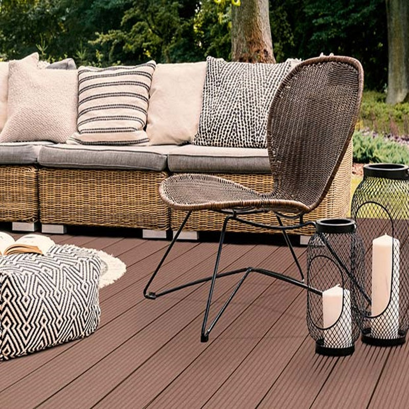 TERANNA EVER-DECK COMPOSITE DECKING - LIGHT BROWN - 3.6mt