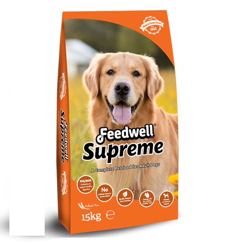 FEEDWELL SUPREME DOG FOOD 15KG
