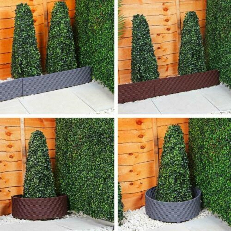 GREENFX RATTAN GARDEN EDGING - 2.4M PACK