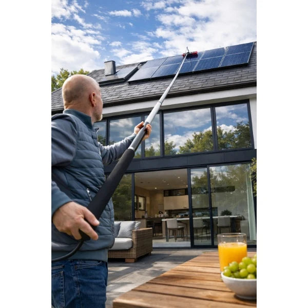 10m Waterfed Extendable Solar Panel Brush Kit