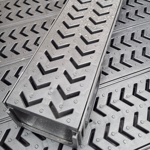 EXTRA SHALLOW PVC GRID ECO DRAIN 1MT