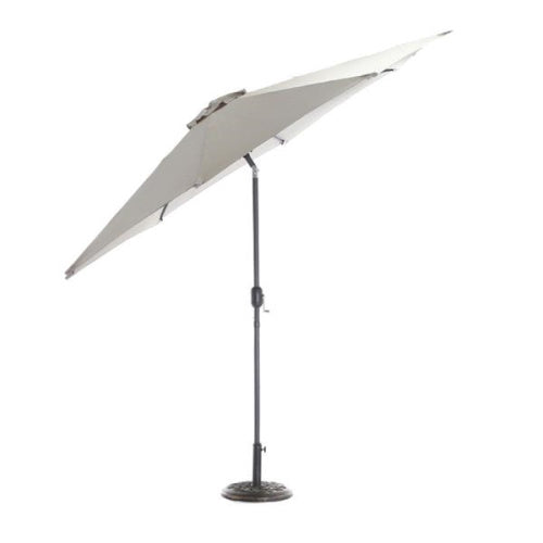 GREY CRANK & TILT PARASOL 3M WITH CRANK