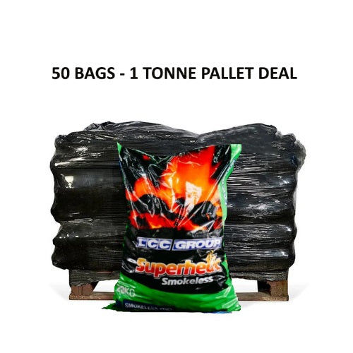 50 x 20KG SUPERHEAT SMOKELESS (1 TONNE PALLET)