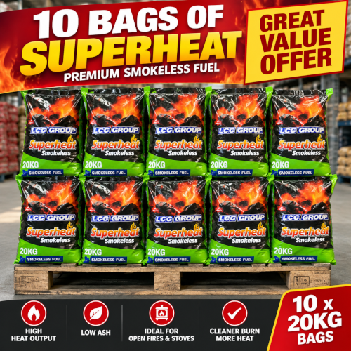 10 x 20KG SUPERHEAT COLLECTED
