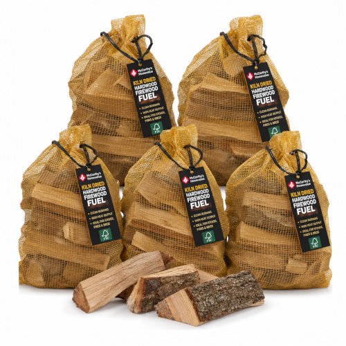 5 X BAGS KILN DRIED HARDWOOD