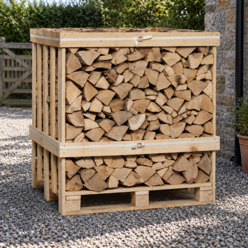 1m3 Crate Kiln Dried Birch Hardwood Logs