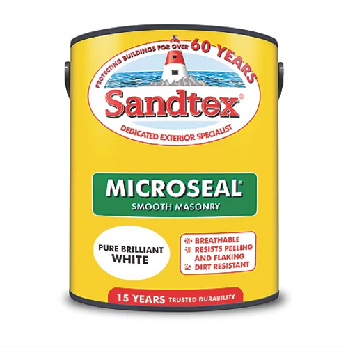 SANDTEX SMOOTH MASONRY WHITE 5L