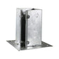 Bolt Down Fence Support - 50x50mm Galvanized