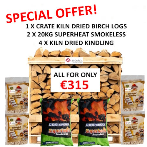 Kiln Dried Hardwood Crate & Fuel Bundle Deal