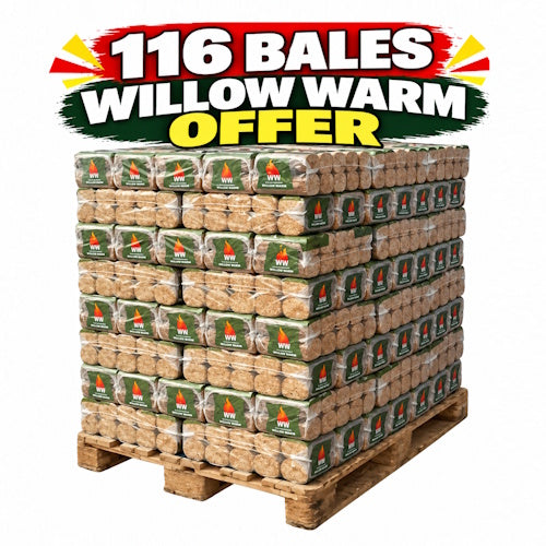 116 X Willow Warm Wood Briquettes - Full Pallet