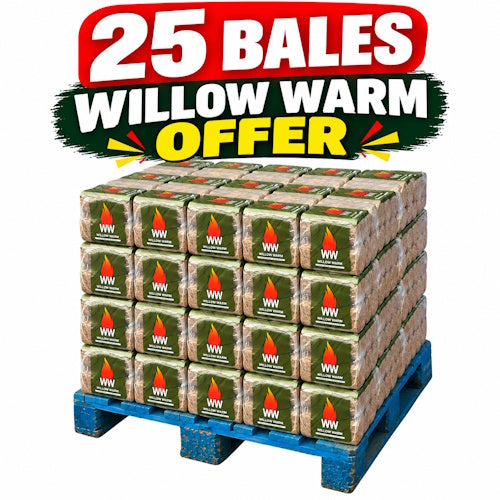 25 X Willow Warm Wood Briquettes