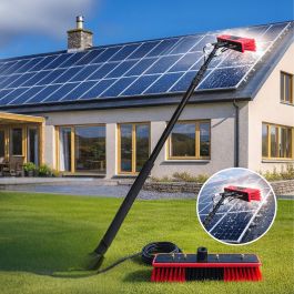 10m Waterfed Extendable Solar Panel Brush Kit