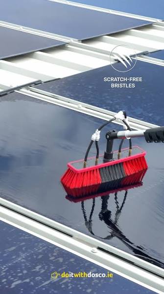 10m Waterfed Extendable Solar Panel Brush Kit