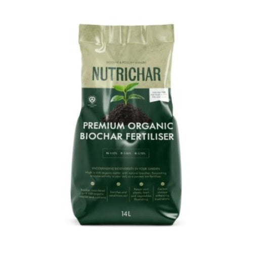 Nutrichar Organic Biochar Fertiliser 14L