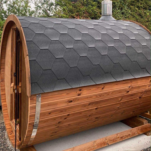 2.2M THERMOWOOD BARREL SAUNA