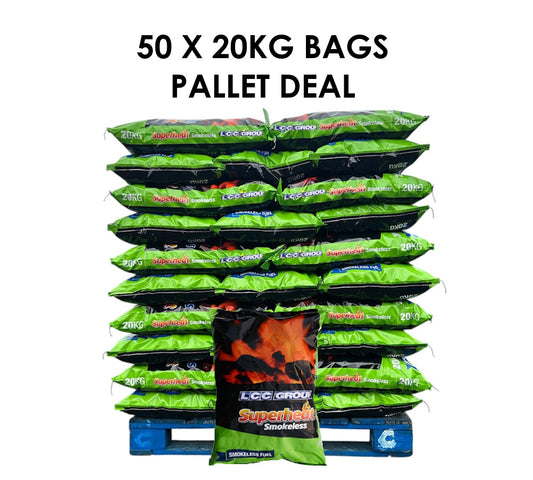 50 x 20KG SUPERHEAT SMOKELESS (1 TONNE PALLET)