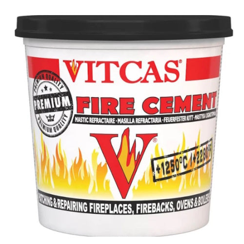 VITCAS 2KG FIRE CEMENT BLACK