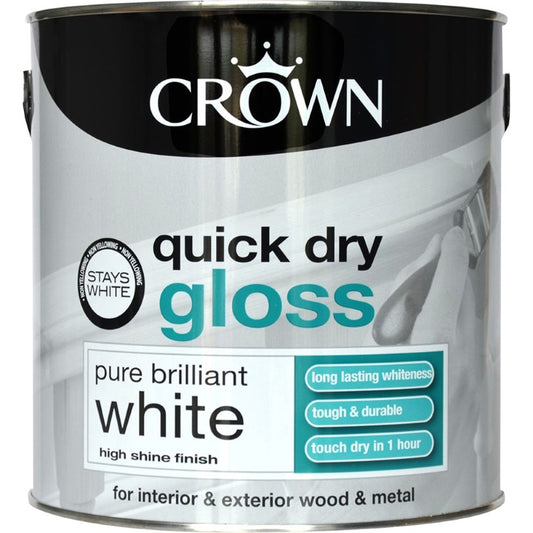 CROWN QUICK DRY GLOSS WHITE